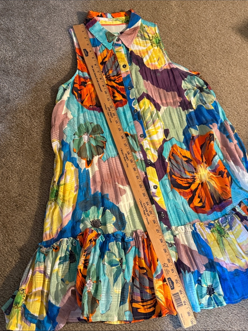 Maeve by Anthropologie Sleeveless Floral Midi Dress in multi color floral print - Picture 4 of 12